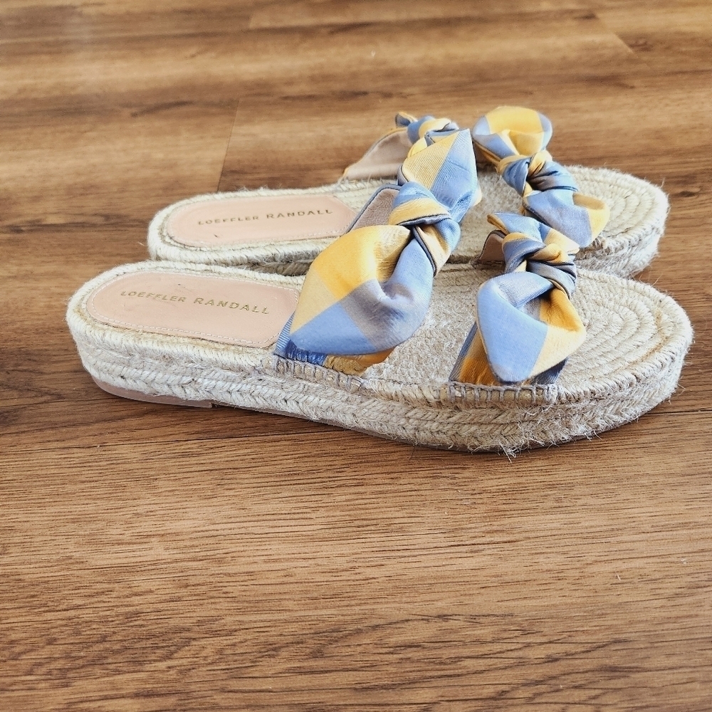 Loeffler Randall Plaid Espadrille Sandals